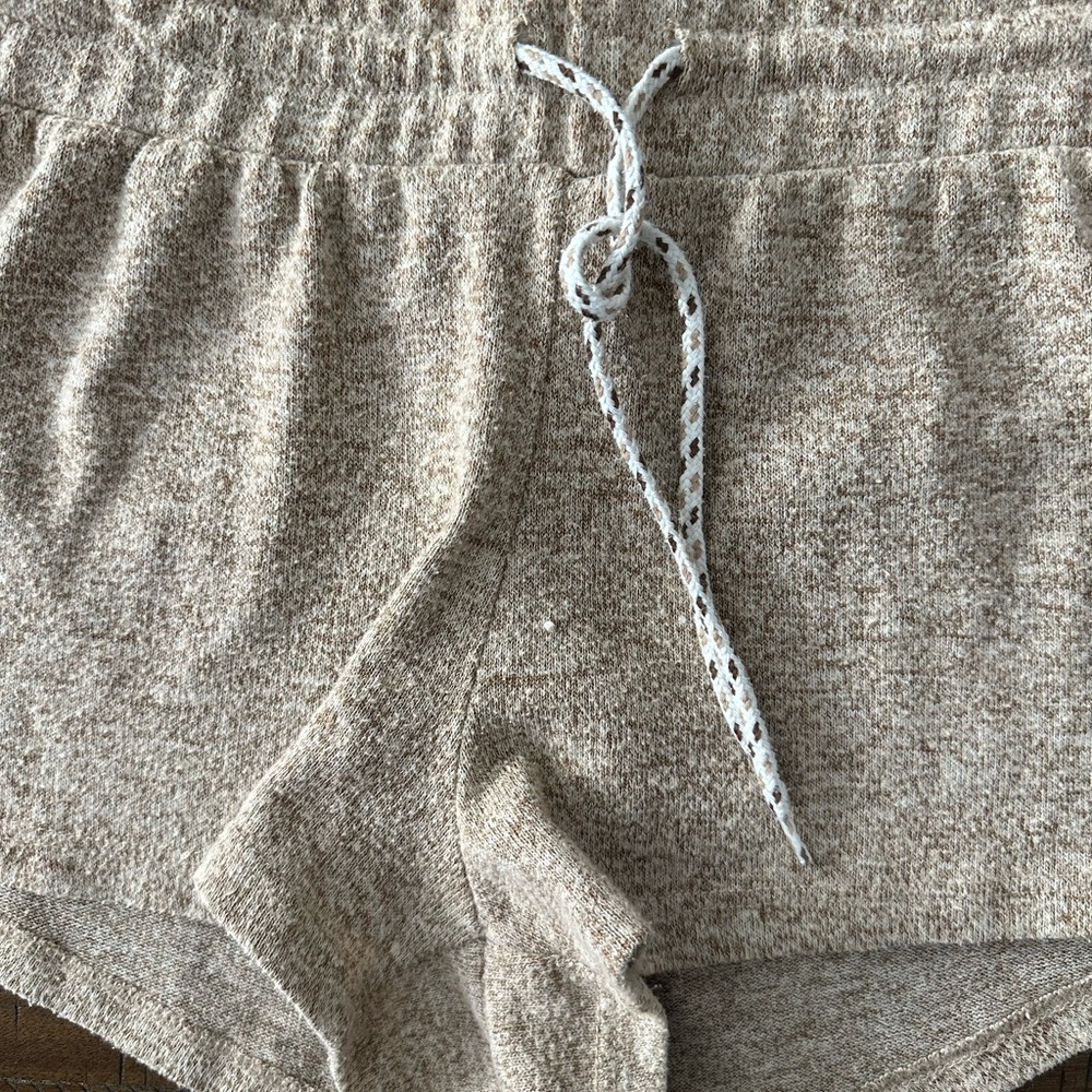 Ardene Beige Knit Lounge Shorts - Picture 2 of 4